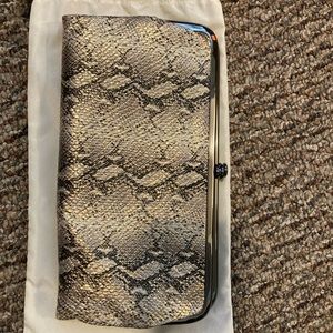 NWT Hobo Lauren wallet- snake print from Spring 2021.
